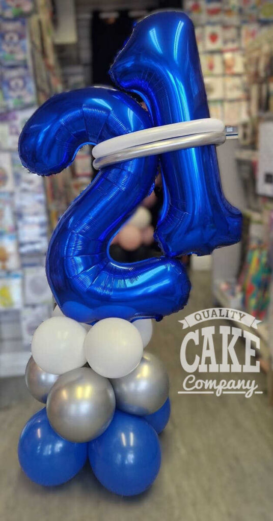 thumbnail image 2 of Silver Age Birthday Balloons - 16th 18th 21st 30th 40th - Foil Banner Decorations UK 2 of 4