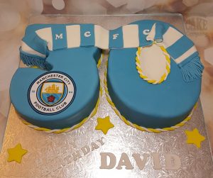 Number 30 man city fc themed birthday cake - Tamworth