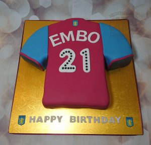 AVFC aston villa large shirt birthday cake - Tamworth