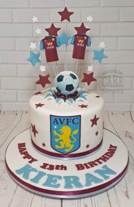 AVFC aston villa starburst birthday cake - Tamworth