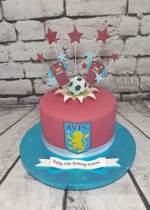 AVFC aston villa starburst birthday cake - Tamworth