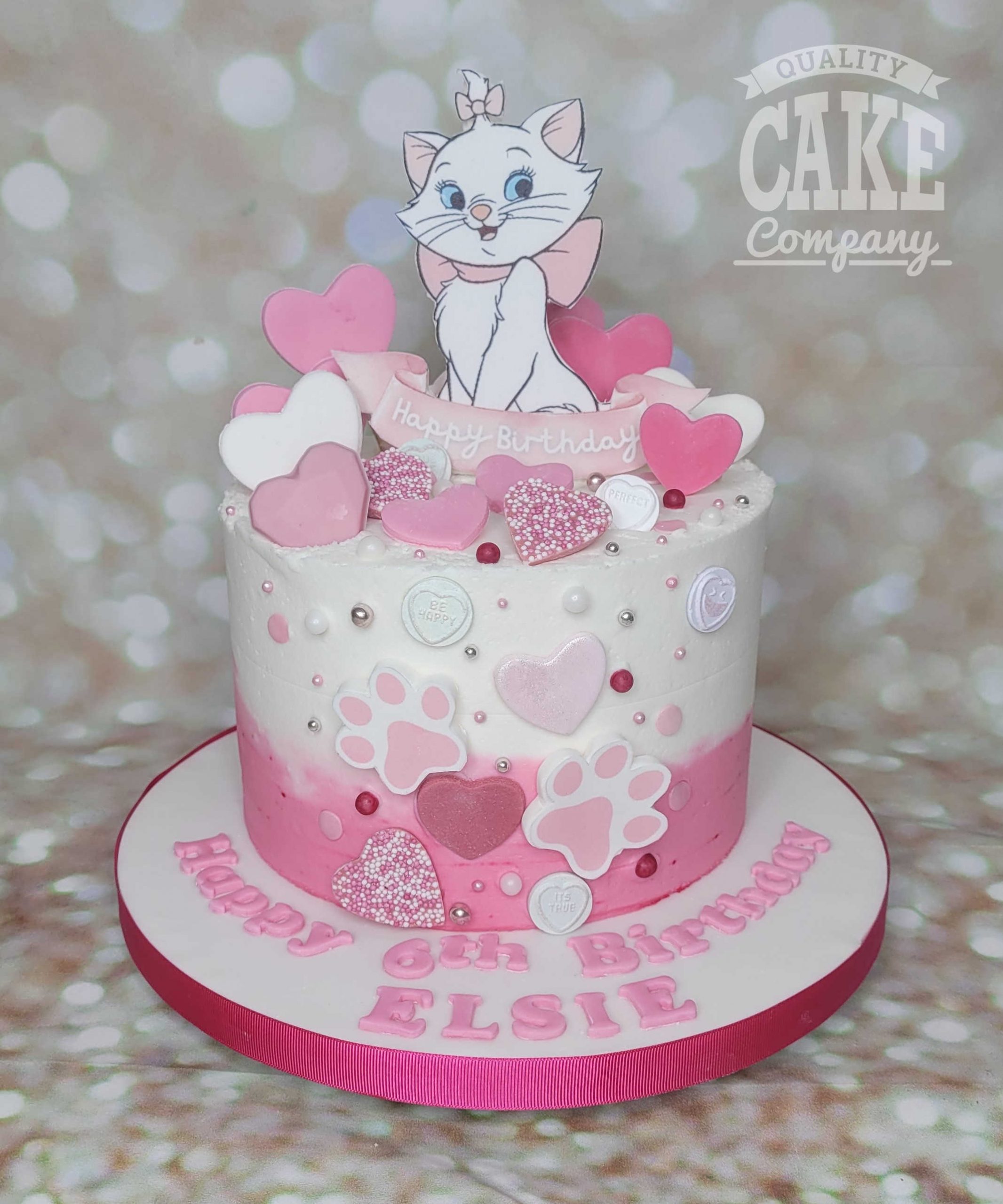 MARIE CAT PERSONALISED BIRTHDAY PARTY ICING EDIBLE COSTCO CAKE TOPPER  R5-029 | eBay