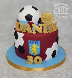 AVFC birthday cake modern football - Tamworth