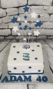 BCFC starburst birthday cake - Tamworth