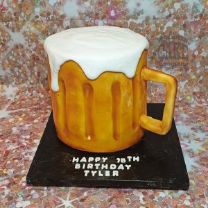 Beer glass novelty birthday cake - Tamworth
