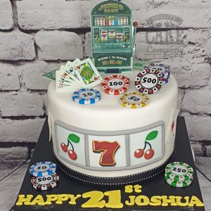 Casino theme birthday cake - tamworth