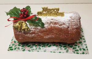 Christmas yule log cake - tamworth
