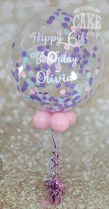 confetti bubble balloon pinks and purples - Tamworth