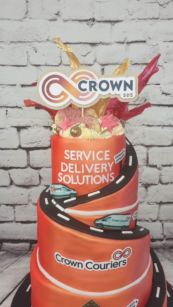 corporate celebration cake new logo launch - Tamworth west midlands