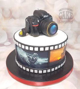 DSLR digital camera model on cake - Tamworth