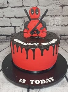 Deadpool figure birthday cake - Tamworth