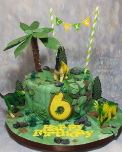 dinosaur theme birthday cake - Tamworth