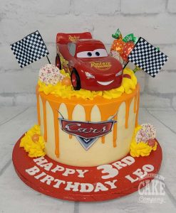 Cars theme drip cake tamworth