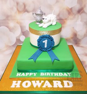 dog show hobby birthday cake - tamworth