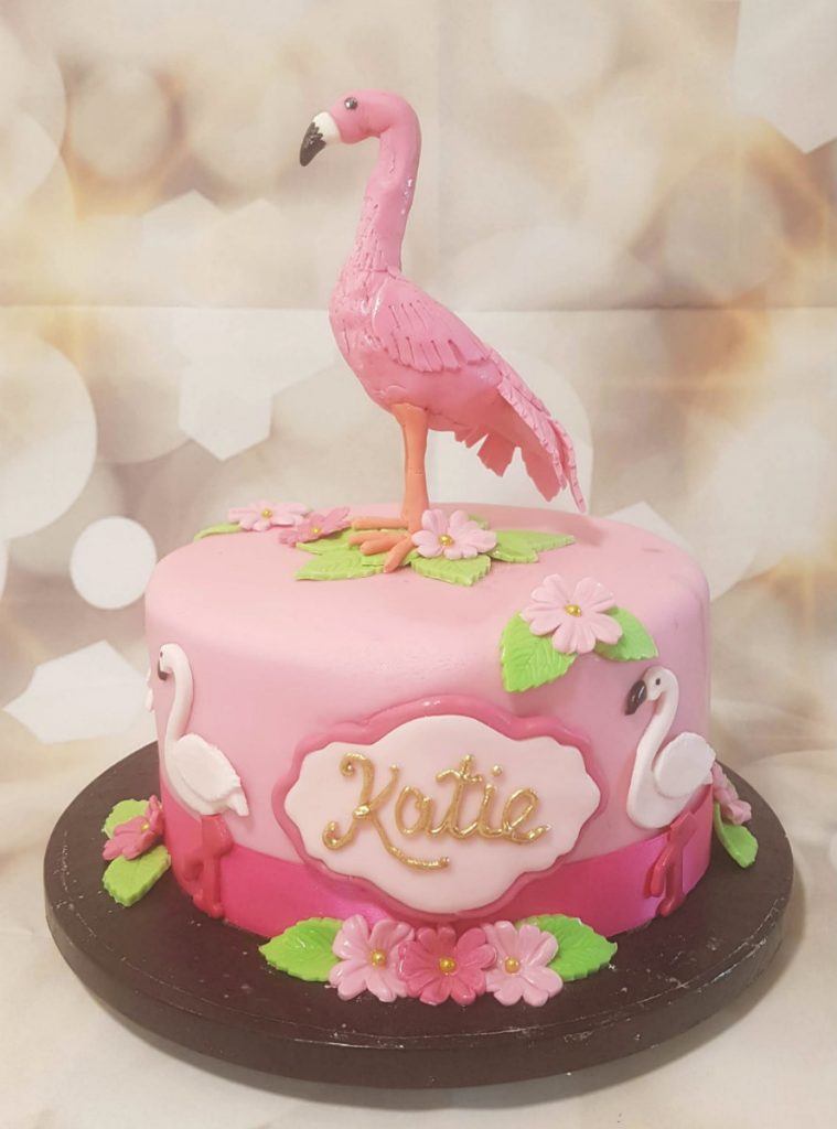 flamingo theme birthday cake - Tamworth