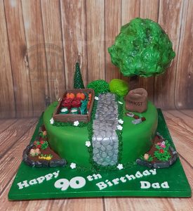 garden cake with tree - Tamworth