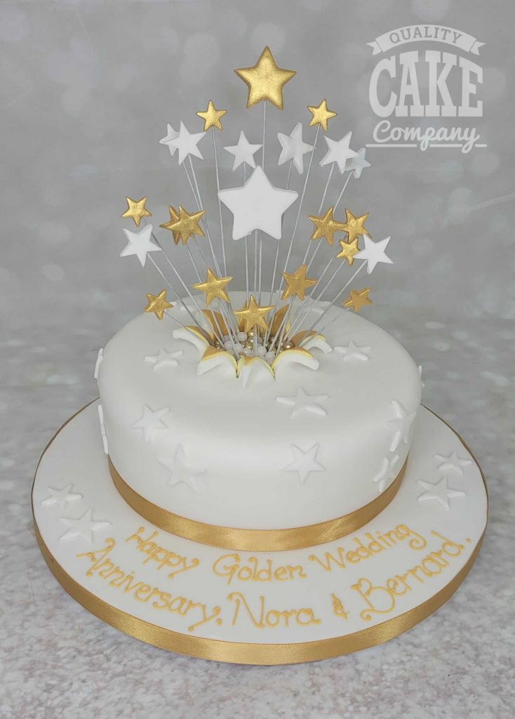 Golden Years Anniversary Cake - 2kg of Sweet Celebration