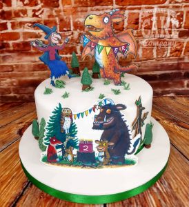 Gruffalo Zog theme children's birthday cake - tamworth