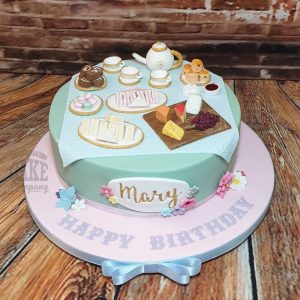 large afternoon tea birthday cake - Tamworth