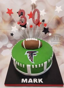 American football theme birthday cake - Tamworth