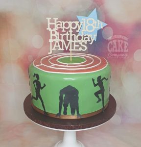 Athletics sport themed birthday cake - Tamworth