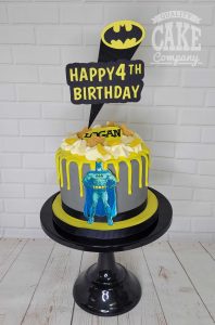 Batman drip cake and cool topper - tamworth