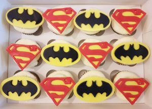 superhero batman superman cupcakes - Tamworth