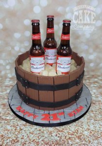 Beer barrel novelty birthday cake - Tamworth