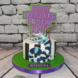 Beetlejuice theme birthday cake - Tamworth