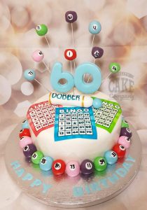 Bingo theme birthday cake - Tamworth