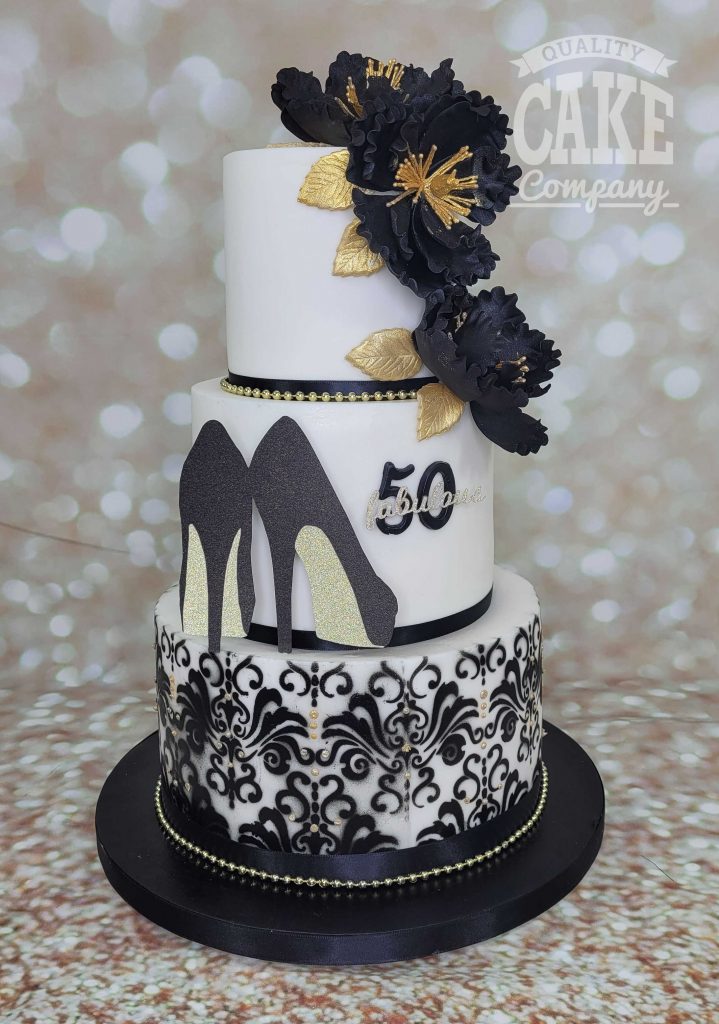 Black And Gold Birthday Cake Ideas/Black Cake Designs 2022/Black And Gold  Cake/Birthday Cake Ideas 