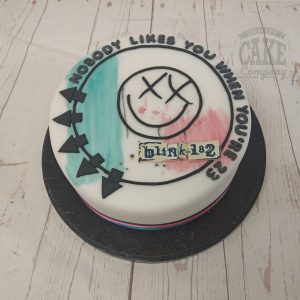 blink 182 music theme birthday cake - tamworth