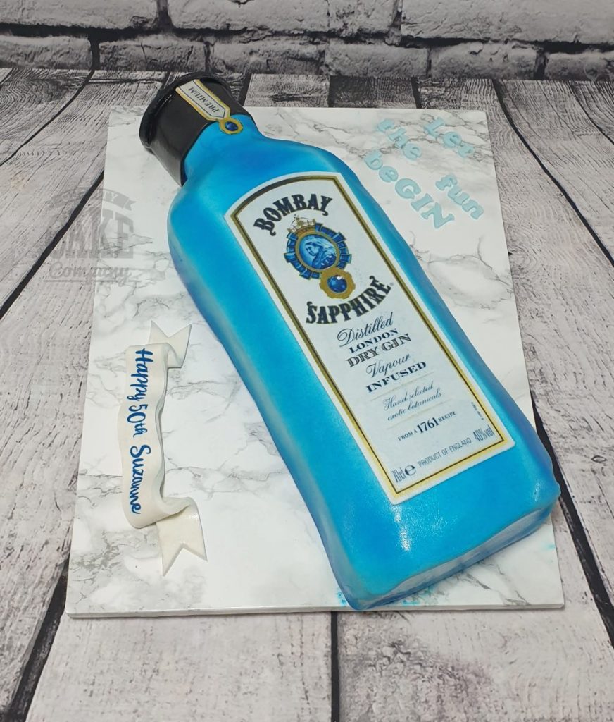 Jack Daniels Bottle, Fondant Shape Cake For Man