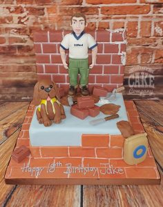 Builder theme birthday cake - tamworth