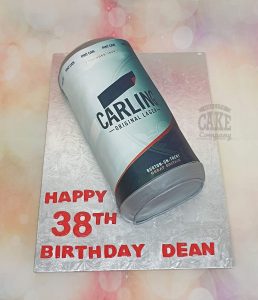 carling beer can novelty birthday cake - Tamworth