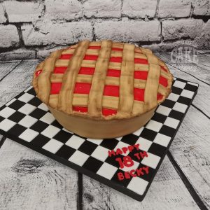 cherry pie novelty birthday cake - Tamworth