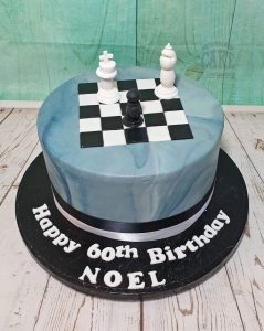 chess theme hobby cake - tamworth