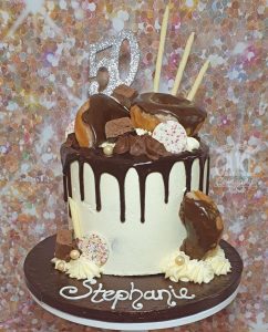 doughnut chocolate drip birthday cake - Tamworth