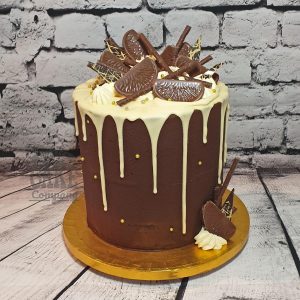 Tall chocolate orange drip cake - tamworth