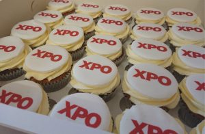 XPO corporate logo cupcakes - Tamworth west midlands