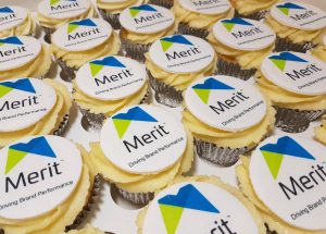 corporate logo cupcakes- Tamworth west midlands