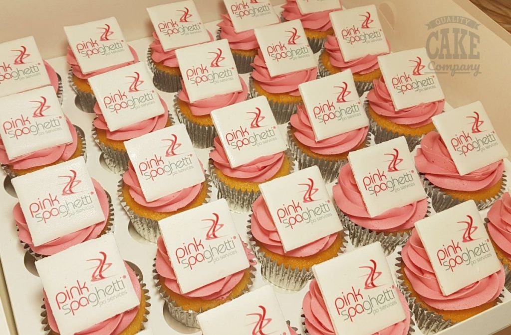 corporate logo cupcakes- Tamworth west midlands
