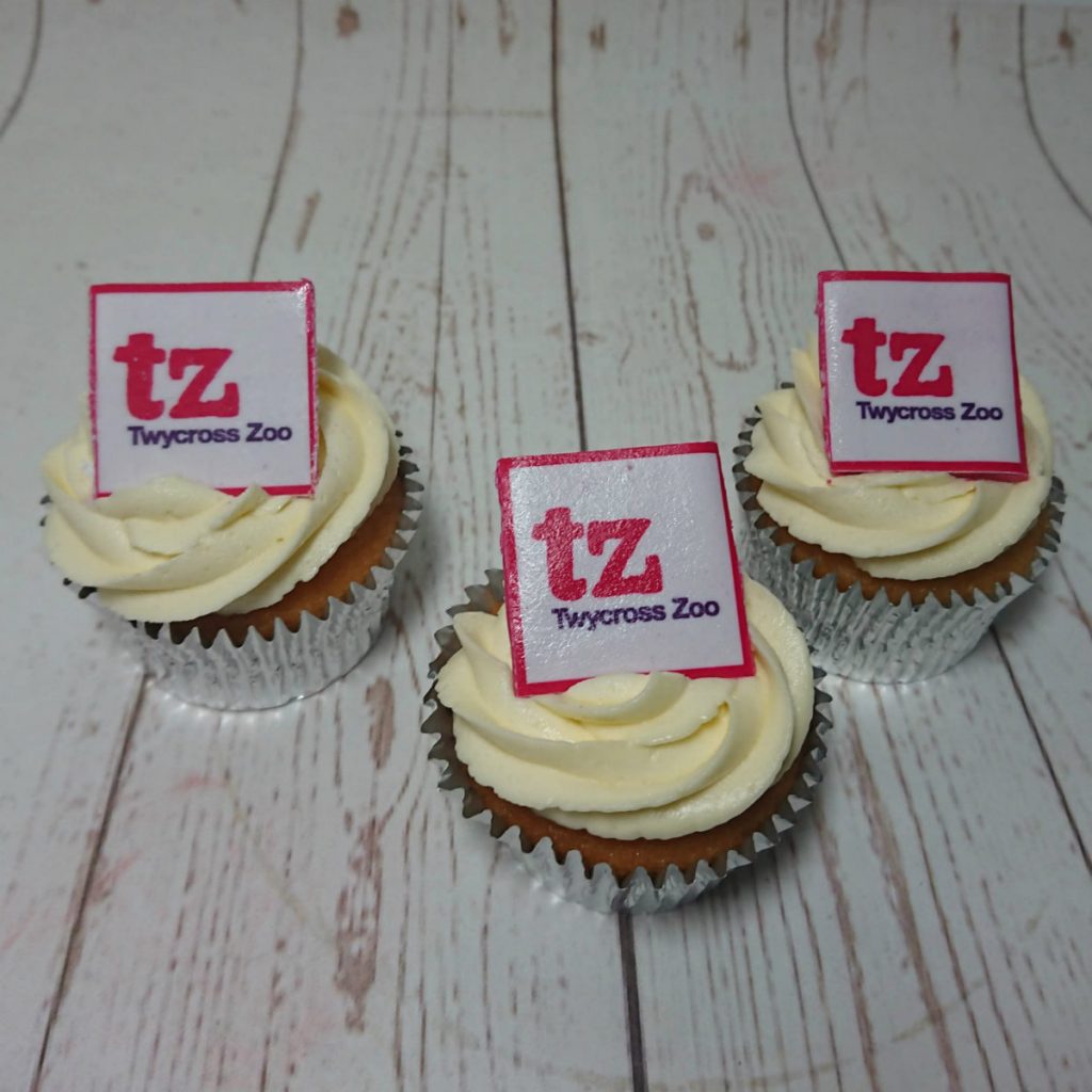 corporate logo cupcakes - tamworth west midlands