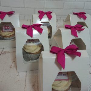 boxed corporate logo cupcakes - tamworth west midlands