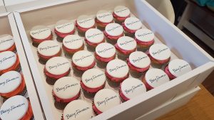 corporate branded logo cupcakes - Tamworth west midlands