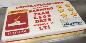 large corporate sheet cake celebration - tamworth west midlands