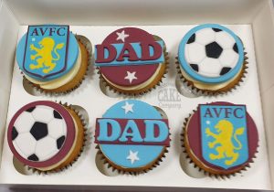 AVFC aston villa cupcakes - Tamworth