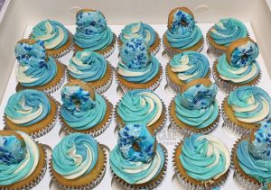 blue swirl doughnut cupcakes - Tamworth