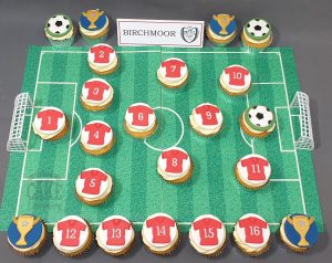 football team theme cupcakes - Tamworth