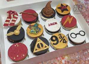 Harry potter theme cupcakes - Tamworth